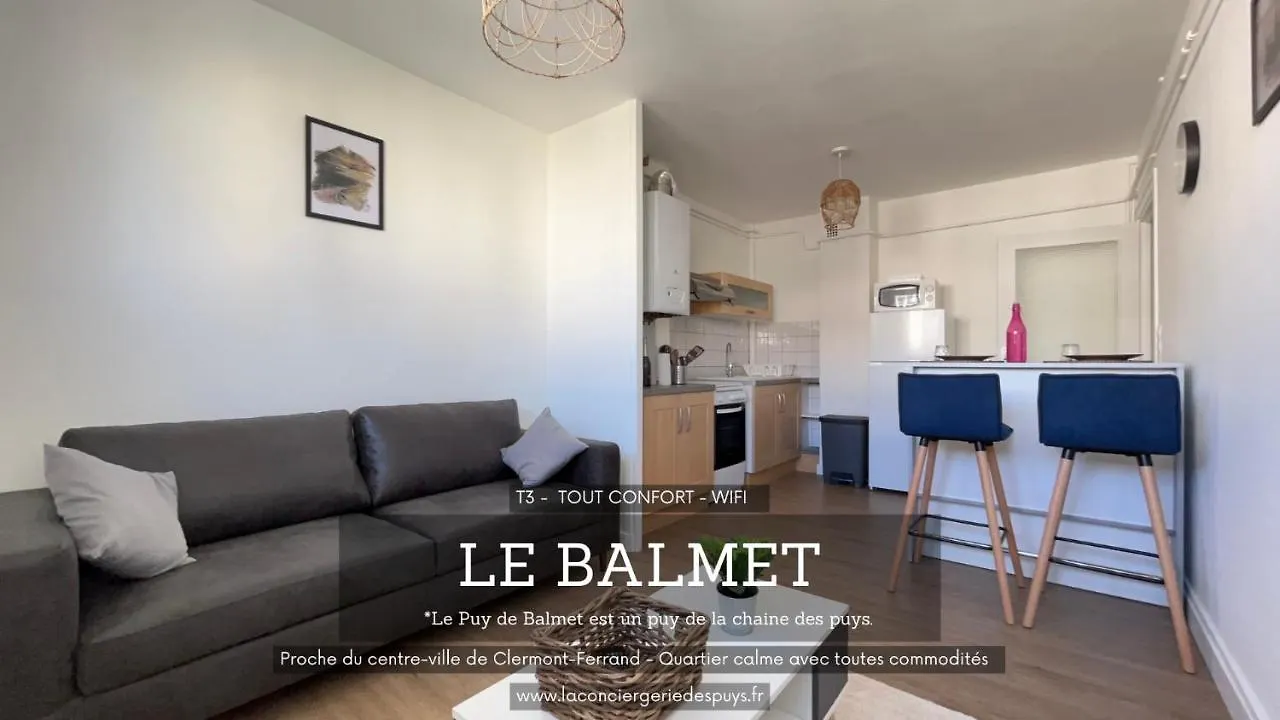 Apartmán Le Balmet - T3 Confortable Et Spacieux Sur Boulevard Lafayette Clermont-Ferrand 0*,  Francie